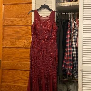 Merlot sequins dress